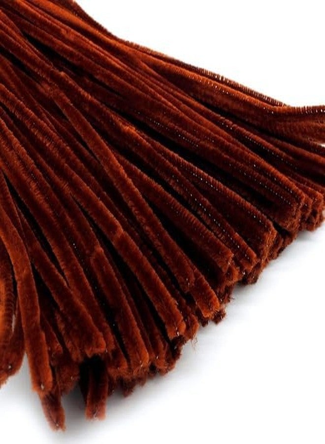 Velme Craft 100Pc Pipe Cleaners Craft Set | Chenille Stem Fuzzy Sticks DIY Craft Supplies for Art Projects Activities, Decorations, Flower Making, Modeling & Sculpting (Maroon) - Image 1